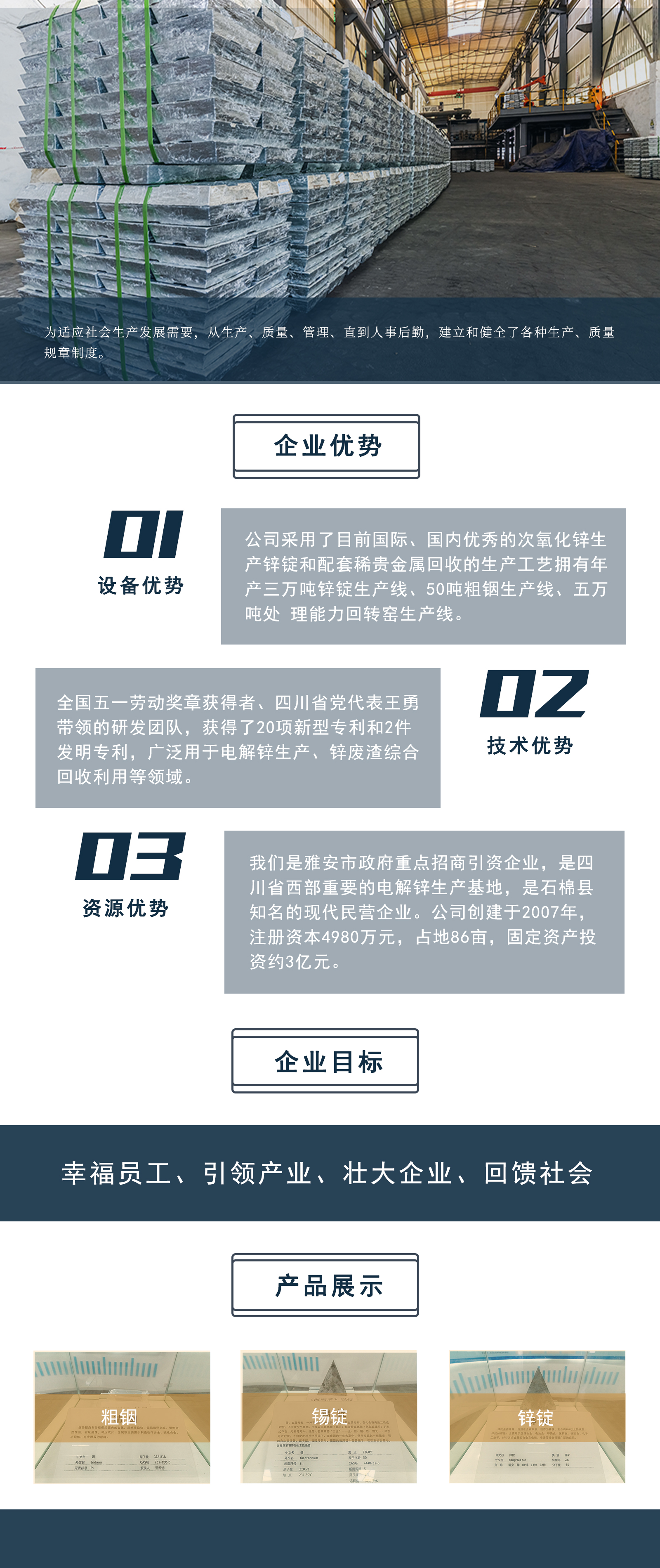 產(chǎn)品鋅錠